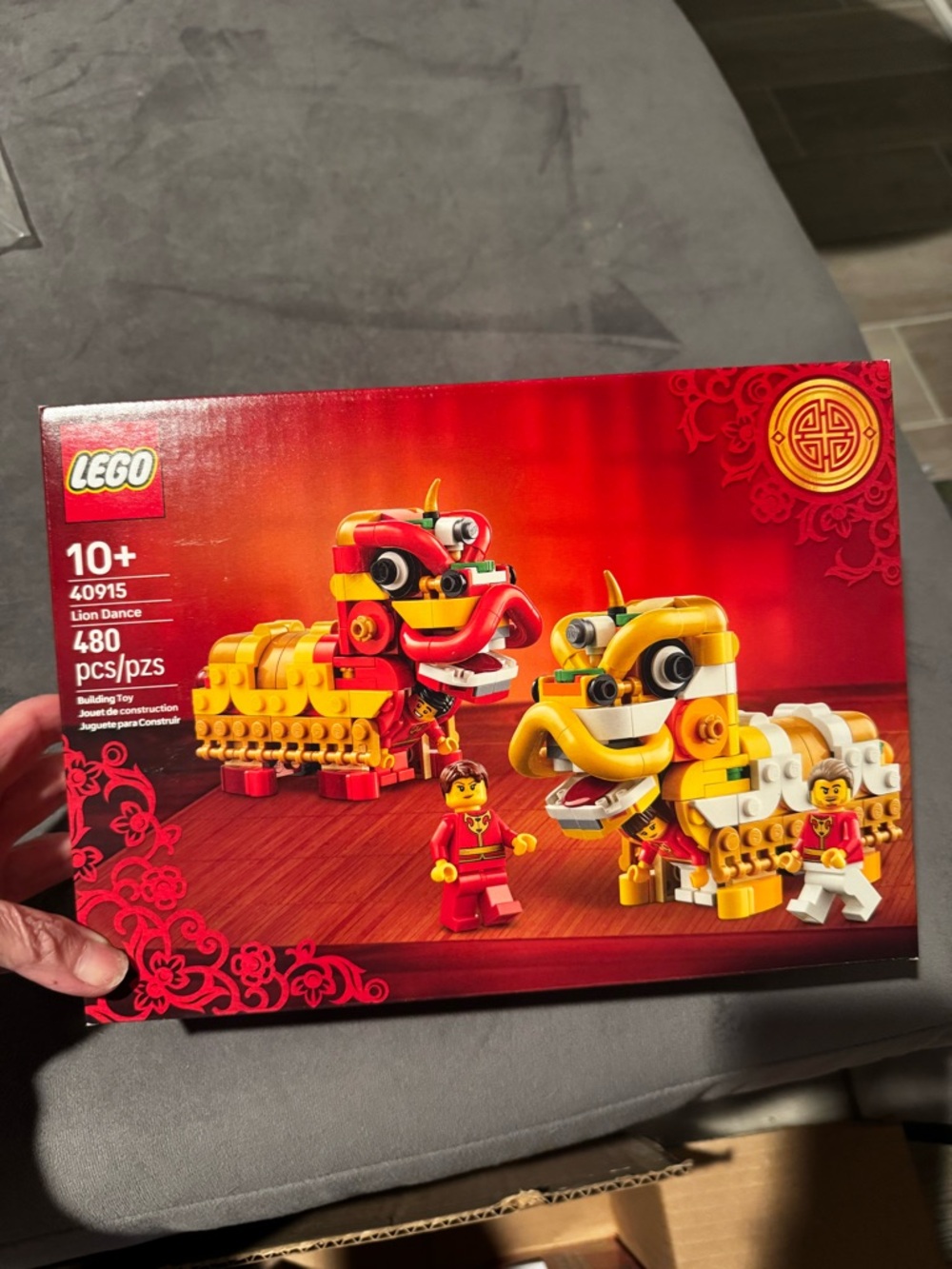 LEGO Lion Dance Set 40915 - Red, Gold & White Figures